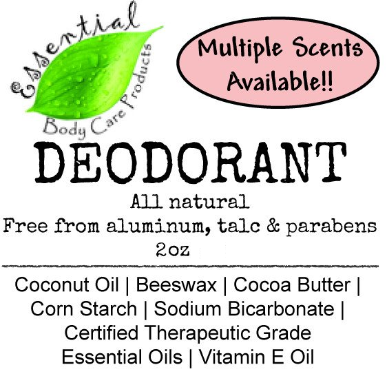 All Natural Deodorant (w/Essential Oils)